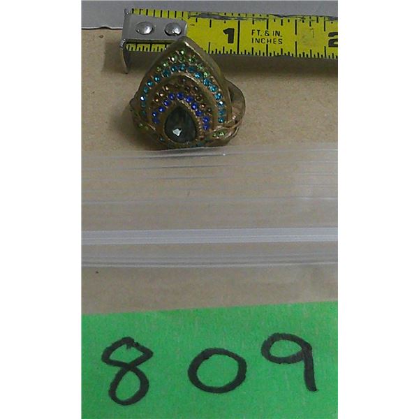 multi colored stone ring