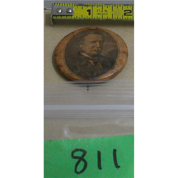 1800, 1900 campaign election pin back (rare)
