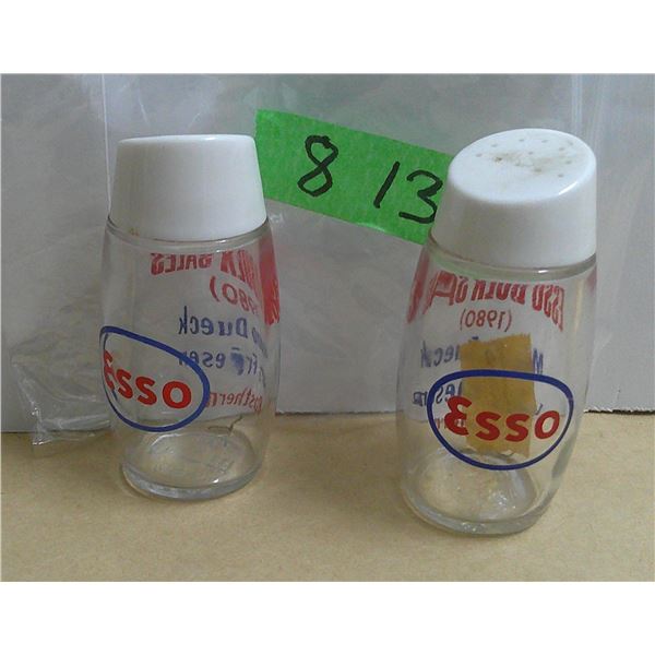 set of salt + pepper shakers Esso Bulk sales ( 1980 Rosthern SK)