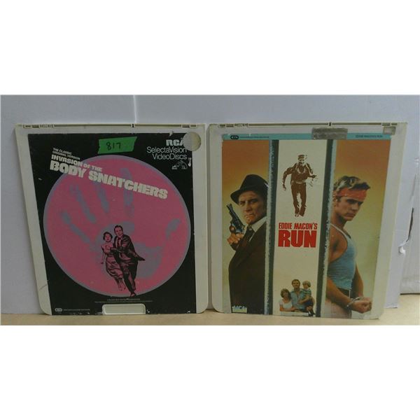 (2) video discs Eddie Macons Run, Body snatchers