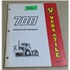 Image 1 : (1) versatile 700 operators manual (1977)