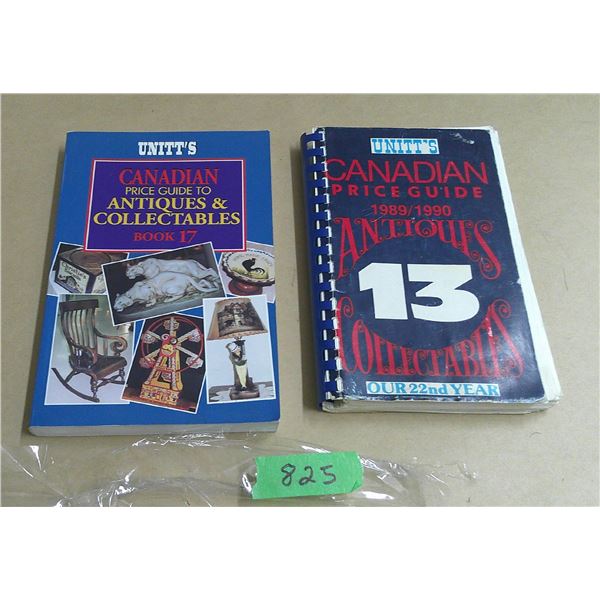 (2) Unitts antique price guide books