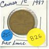 Image 1 : 1987 AU-50 Canadian Dollar - First Loonie