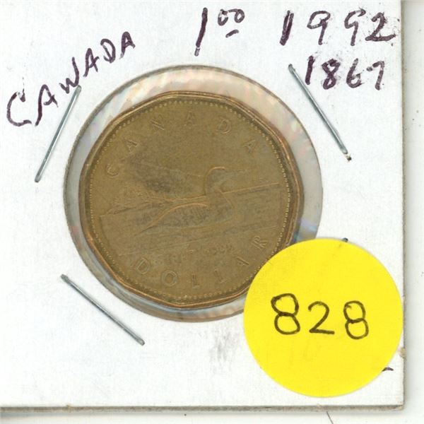 1992 UNC. Canadian Dollar