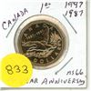 Image 1 : 1997 MS-66 Canadian Dollar - 10 Year Anniversary Loonie
