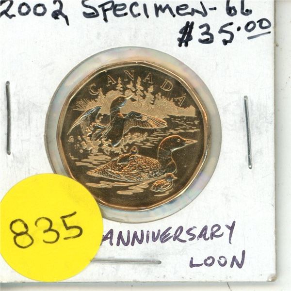 2002 SPEC-66 Canadian Dollar - 15 Year Anniversary Loonie