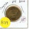 Image 1 : 2010 UNC. Canadian Dollar - Rider 100th Anv.