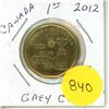 Image 1 : 2012 UNC. Canadian Dollar - Grey Cup 100th Anv.