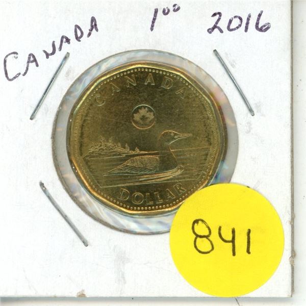 2016 UNC. Canadian Dollar
