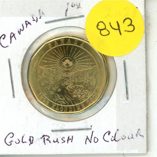 2021 UNC. Canadian Dollar - Gold Rush No Colour