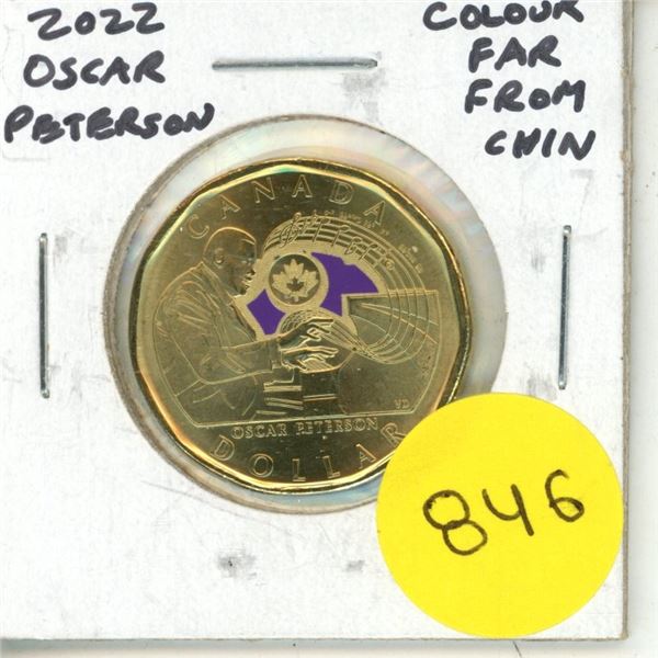2022 UNC. Canadian Dollar - Oscar Peterson Colour