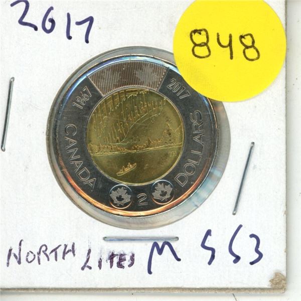 2017 MS-63 Canadian Two Dollar - Northern Lights No Colour