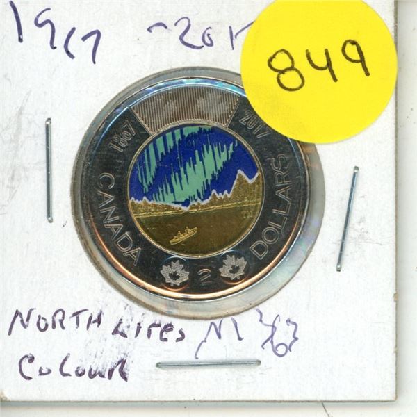 2017 MS-63 Canadian Two Dollar - Northern Lights Colour