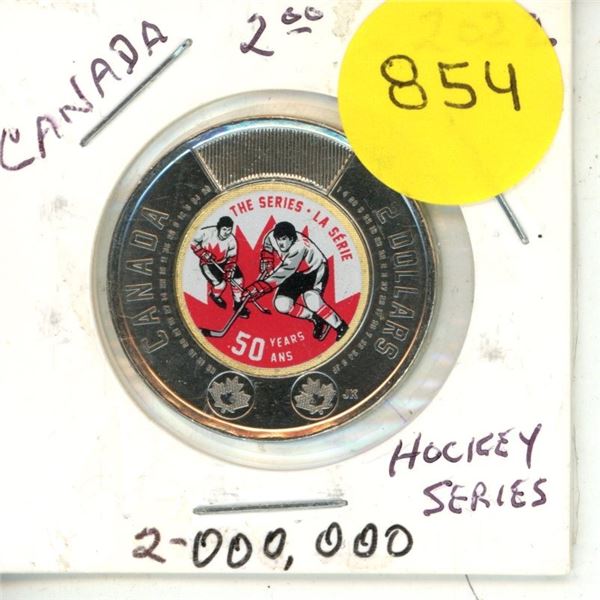 2022 UNC. Canadian Two Dollar - Hockey Series Colour