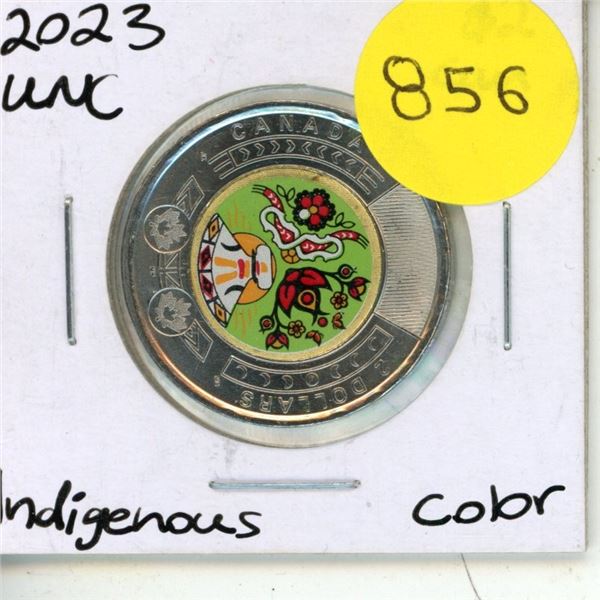 2023 UNC. Canadian Two Dollar Indigenous Colour