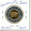 Image 2 : 2000 Proof Canadian Silver Two Dollar - 92.5%