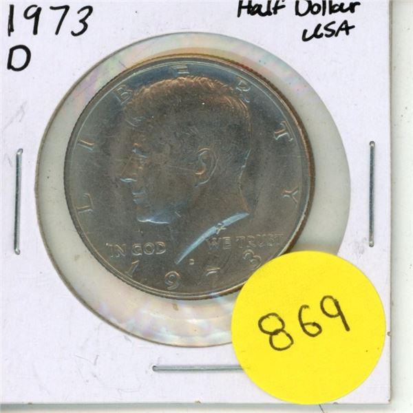 1973 D USA Half Dollar