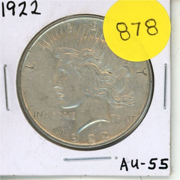 1922 USA Peace Dollar