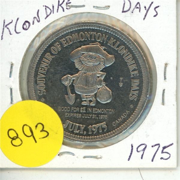 1975 Klondike Days Token