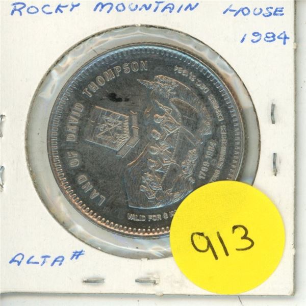 1984 Rocky Mountain House Token