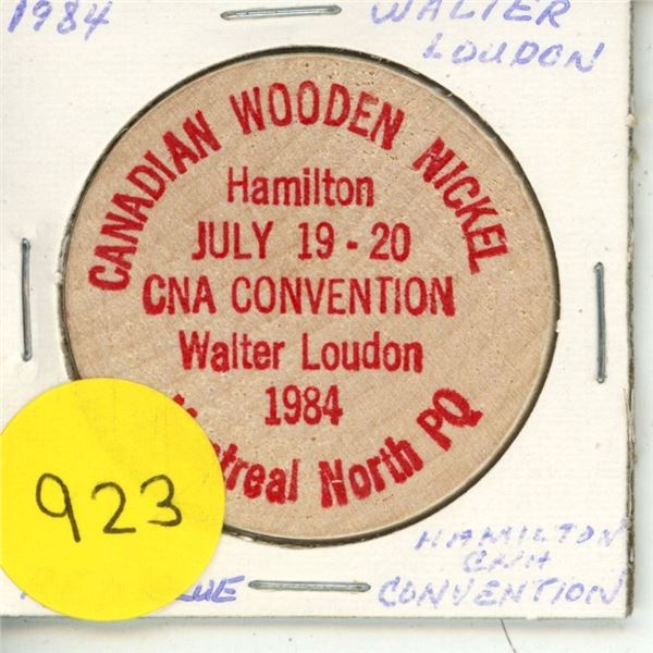 1984 Wooden Nickel