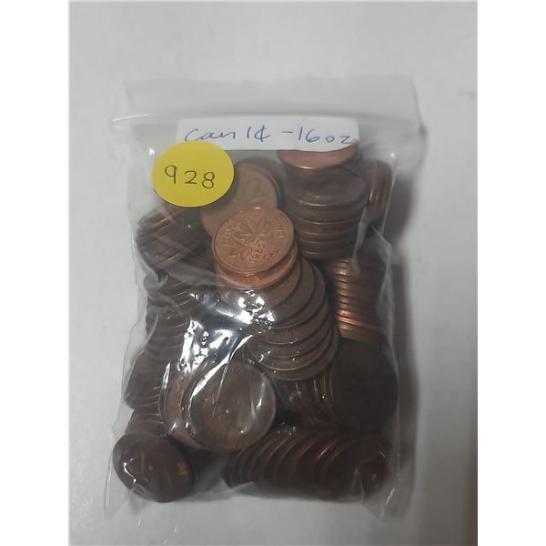 16 Oz. Bag Of Canadian One Cents