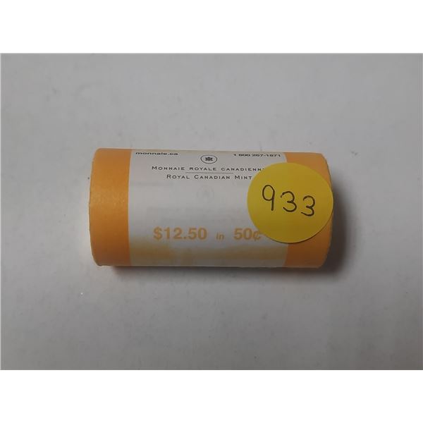 2009 Roll Of Canadian Fifty Cents From Mint