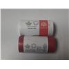 Image 2 : 2017 2 Rolls Of Canadian Fifty Cents From Mint - Special Wrap Set