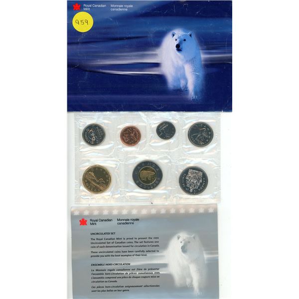 1999 Canadian Uncirculated Coin Set - Polar Bear