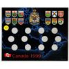 Image 1 : 1999 Millenium 12 Coin Quarter Set Display Holder