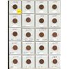 Image 1 : 1993-2012 Sheet Of Canadian Small Cents Complete - 20 Coins