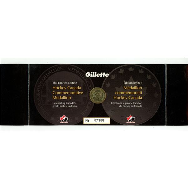 Gillette -The Limited Edition Hockey Canada Commemorative Medallion.