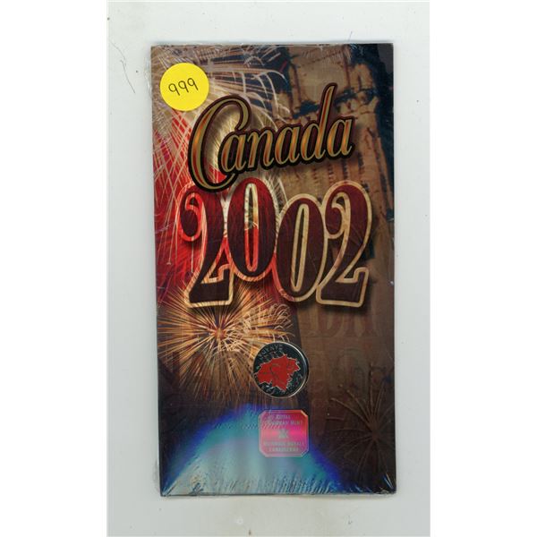 2002 Canada Day Coloured 25-Cent Coin.