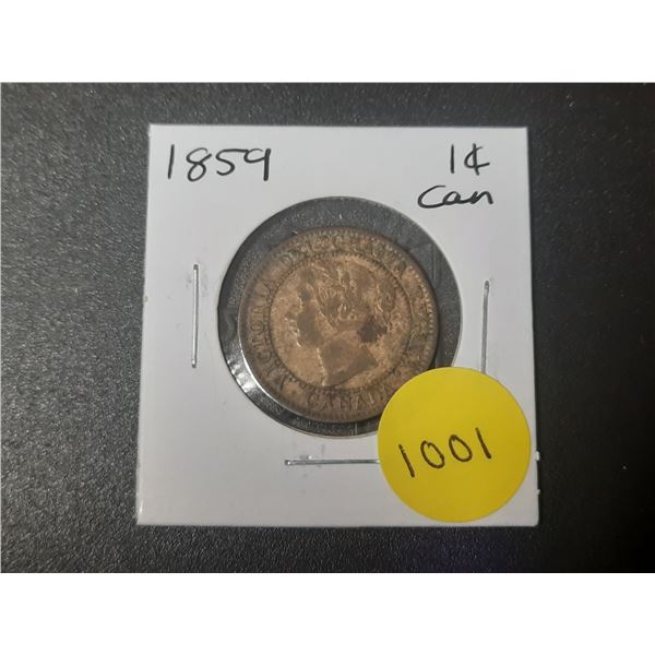 1859 Canadian Large Cents