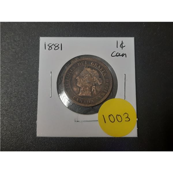 1881 Canadian Large Cents