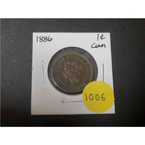1886 Canadian Large Cents