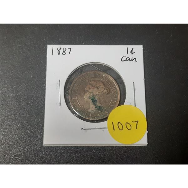1887 Canadian Large Cents