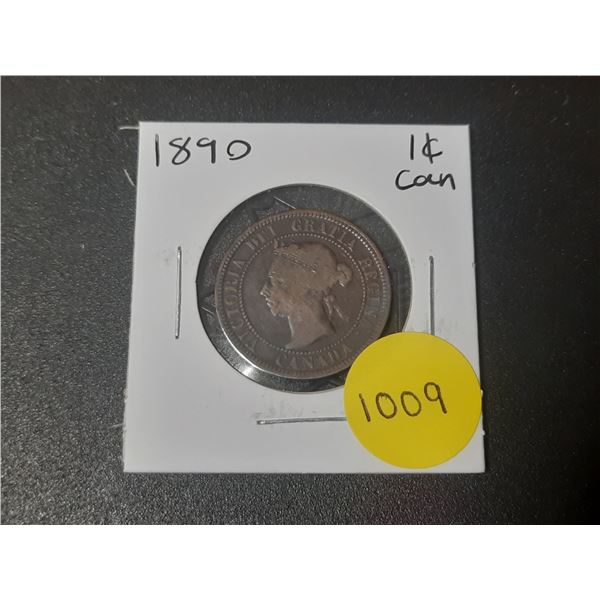 1890 Canadian Large Cents