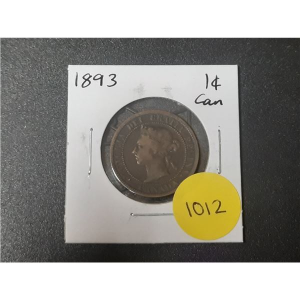 1893 Canadian Large Cents