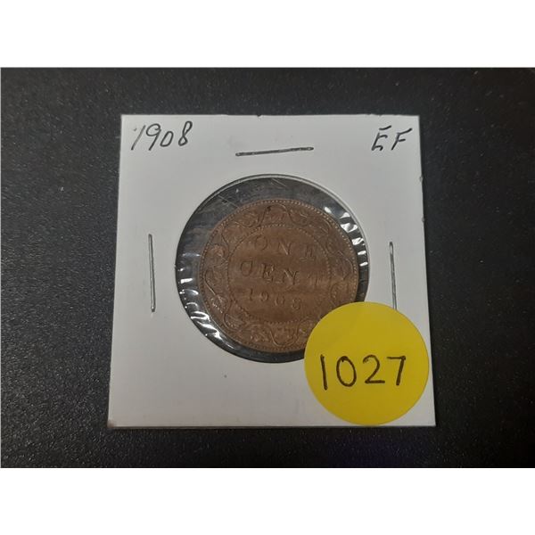 1908 Canadian Large Cents