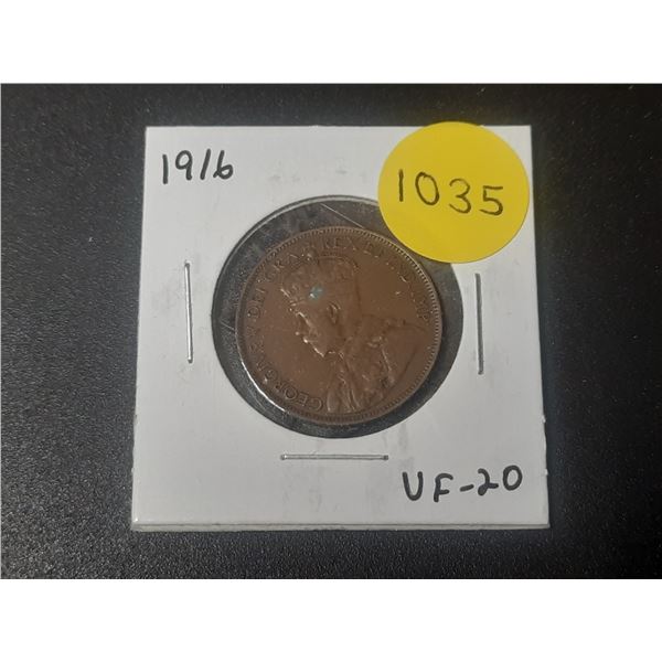 1916 Canadian Large Cents