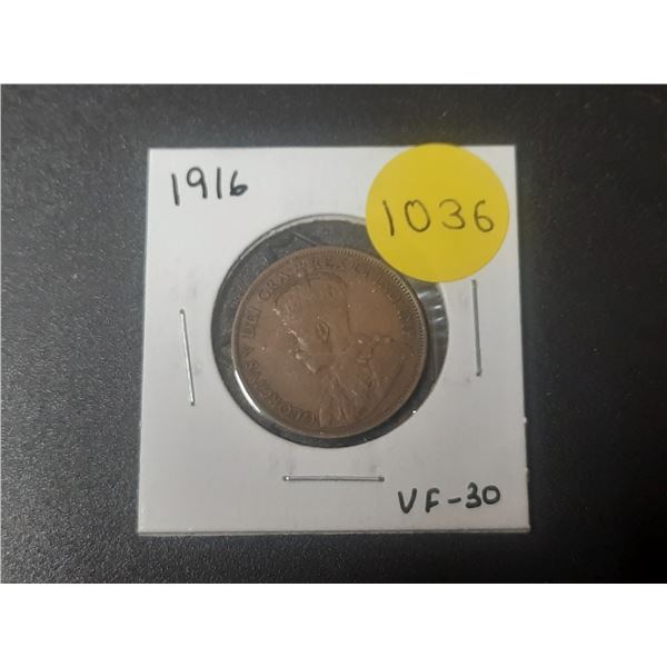 1916 Canadian Large Cents