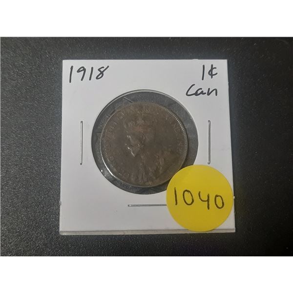 1918 Canadian Large Cents