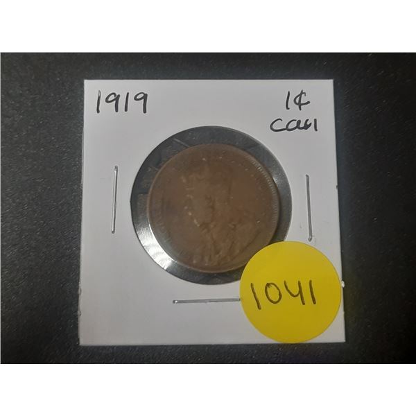 1919 Canadian Large Cents