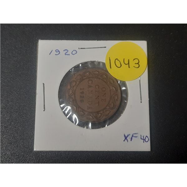 1920 Canadian Large Cents