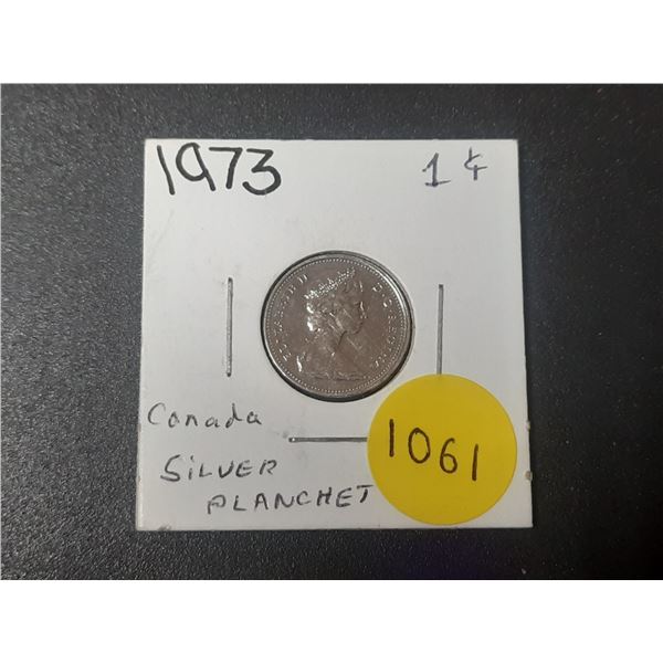 1973 Canadian Small Cents - Silver Planchet