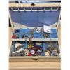 Image 1 : Jewelry box with contents and change