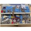 Image 2 : Jewelry box with contents and change