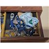 Image 4 : Jewelry box with contents and change