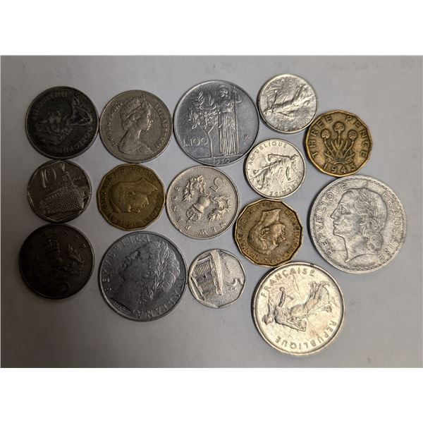Bag of Around the world Coins
